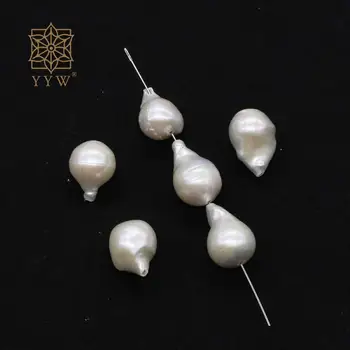 1pc Неправилна форма култивирани барокови сладководни перлени бели мъниста за жени бижута вземане DIY огърлица гривна аксесоари