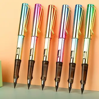Pen молив от неръждаема стомана Трайни изтриваеми моливи 9 бр. за писане на скициране Чертеж Сменяеми пълнители с гумен градиент