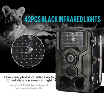 12MP 1080P Нощно виждане Дива ловна камера Камера за проследяване Камера за разузнаване на диви животни с PIR сензор 0.5s Супер бърз спусък