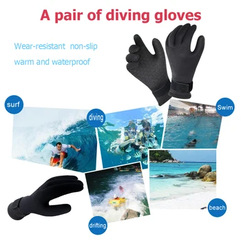 3mm 5mm неопренови ръкавици за гмуркане Дръжте топло за гмуркане с шнорхел Гребане Сърф Каякинг Кану-каяк Подводен риболов Ски Водни спортове