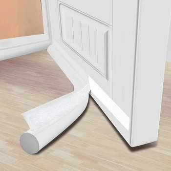 Door Draft Stopper Under Door Draft Blocker Insulator Door Sweep Weather Stripping Noise Stopper Strong Adhesive