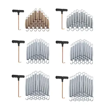 Trampoline Springs Heavy Duty Steel Trampoline Replacement Springs Universal Trampoline Accessories with Spring Tool, 20 Pack
