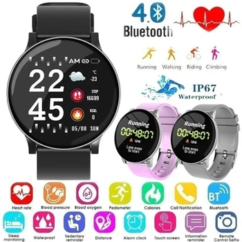 Оригинални W8 смарт часовници IOS Android часовници мъже фитнес гривни жени сърдечен ритъм монитор IP67 водоустойчив спортен часовник телефони