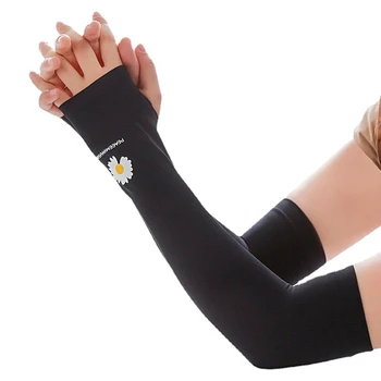 Arm ръкави лед плат дишаща бързо сухо спортно облекло слънце UV защита дълго рамо капак колоездене ръка ръкави