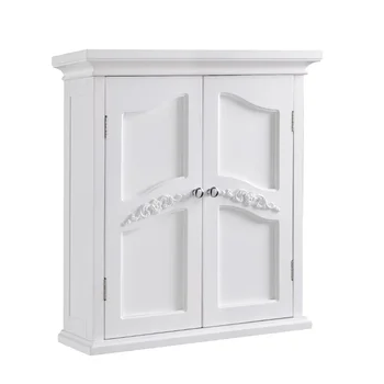 Версай Дървен стенен шкаф с 2 рафта, шкафове за съхранение на мебели за дома