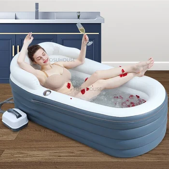 Модерна хидромасажна вана Надуваема вана за баня Домакински масаж Хидромасажна