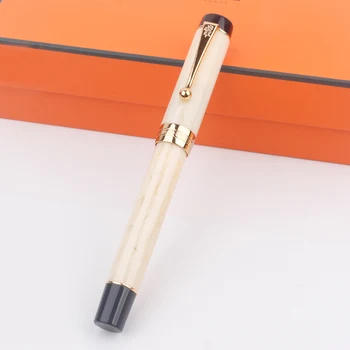 JINHAO 100 серия бизнес офис писалка акрилни писалка притежателя шарени слонова кост бял цвят на жените високо качество марка фонтан писалки