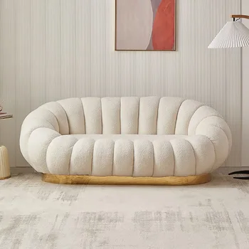Агнешко кадифе тиква диван размер апартамент хол бизнес рецепция мебели