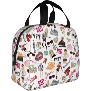Taylor Lunch Bags Организатор Кутия за обяд за многократна употреба Преносима изолирана оксфордска чанта за обяд Thermal Cooler Tote Bag