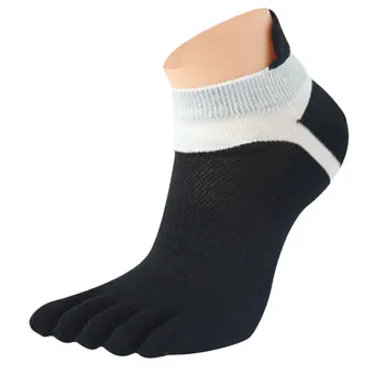 Пет пръста мъжки чорапи чист памук спортни дишаща удобна мрежа Meias мъжки спорт бягане пет пръста пръсти чорапи мъже Sox