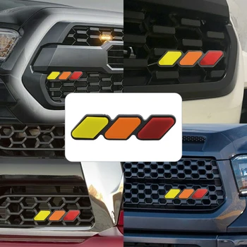 Трицветна решетка Емблема Емблема Аксесоари за кола за Toyota Tacoma TRD Tundra RAV4
