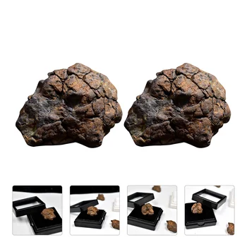 2pcs Lithosiderite украшение метеорит орнамент класна стая преподаване образец