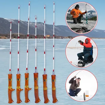 Въдица за риболов на лед Преносим риболовен стълб Лек преносим риболовен уред Риболовен инструмент за риболов на бас сьомга пъстърва