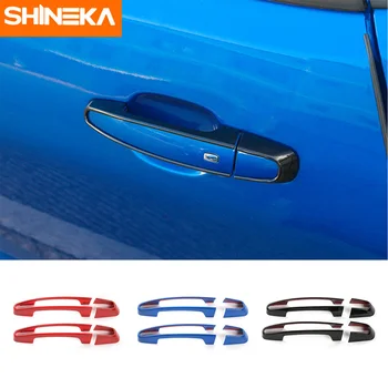 SHINEKA ABS въглеродни влакна врата вземете дръжка декорация капак подстригване стикери за Chevrolet Camaro 2017 UP екстериорни аксесоари