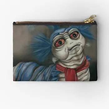лабиринт червей маслена живопис цип торбички жени козметични чист портфейл чанта джоб ключ чорапи монета бельо пари мъже съхранение