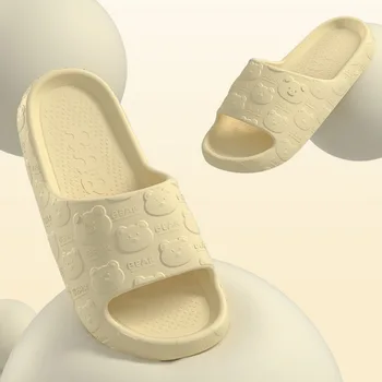Дебели платформени чехли за баня за жени Мъже Карикатура Ева У дома слайдове флип флоп мека подметка вътрешен против хлъзгане дамски обувки за баня