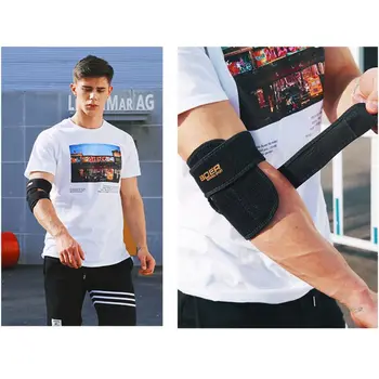 Еластична лента за болка Wrap Arm Brace Регулируема артритна превръзка Мускулна защитна лакътна подкрепа тендинит колан
