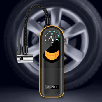  цифров манометър LCD дисплей електрическа въздушна помпа 3-150PSI преносима въздушна помпа USB акумулаторна за кола мотоциклет велосипед топка