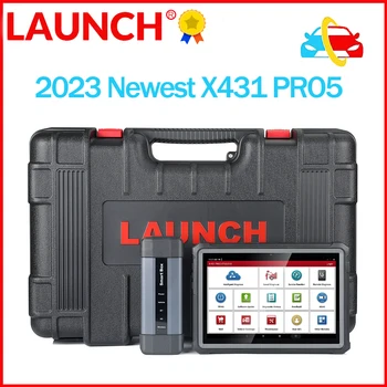 Launch X431 PRO 5 2023 PRO V Пълна система Интелигентен инструмент за диагностика на автомобили Автоматичен скенер OBD2 J2534 SmartBox програмиране