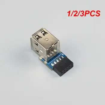 1/2/3PCS 10p Pin Структурен дизайн Вграден USB интерфейс Настолни платки USB щифт към порт Практична функция ПИН интерфейс