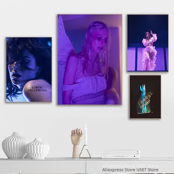 Lorde Melodrama Solar Power Tracklist ,Singer Band Cover Album Music Star Celebrity Плакати и отпечатъци Платна Живопис Начало