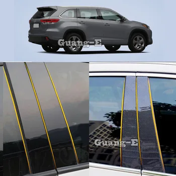 Car PC материал стълб пост капак врата тапицерия прозорец формоване стикер плоча за Toyota Highlander 2015 2016 2017 2018 2019 2020