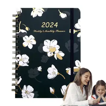 2024 Дневен ред Плановик Дневен график Notepad Planner Непропусклив цвят Планиране Консумативи за пътуване Домашна работа Учебна работа и офис