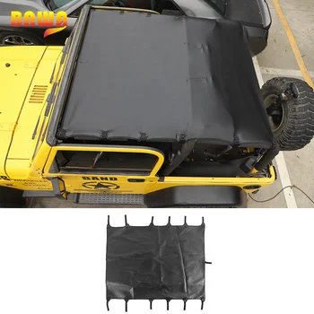 BAWA кожа мек покрив отгоре капак сенник отгоре пълна дължина покритие кола екстериор аксесоари за Jeep Wrangler TJ 1997-2006