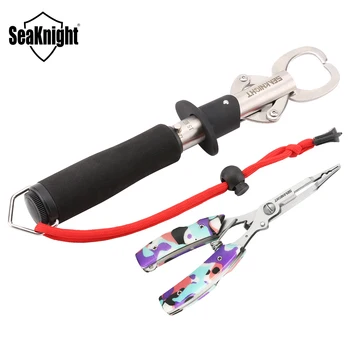SeaKnight Комплект инструменти за риболов SK003 Неръждаема стомана риболов сцепление с мащаб EVA дръжка + риболовни клещи линия нож инструмент