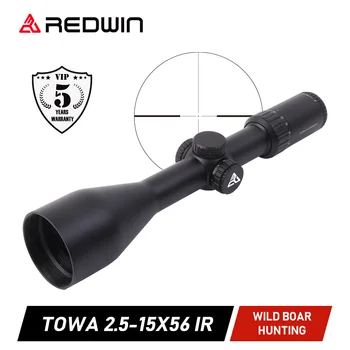 Red Win Towa 2.5-15x56 IR ловна пушка Обхват 30mm 1/4 MOA Cap регулатор немски #4 Reticle 6 ниво предавка осветление Hold .3006