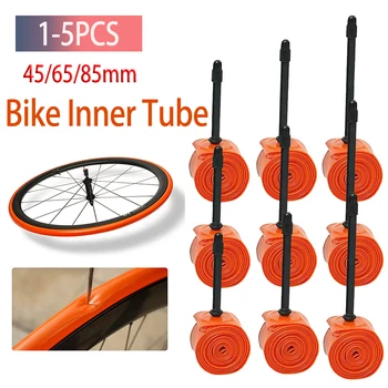 Пътен велосипед TPU гуми мини преносим пътен велосипед вътрешна тръба 700C 45/65/85mm дължина клапан лек велосипед аксесоари оранжев