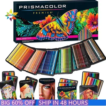 Prismacololor Акварелни моливи Мек цветен молив 48 72 150 цвята lapis de cor Професионални моливи, рисуване училищни пособия