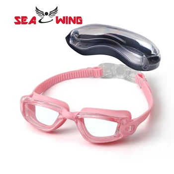 Очила за плуване за възрастни, плувни шапки, водоустойчиви и анти мъгла силиконови очила за плуване, галванични очила за плуване