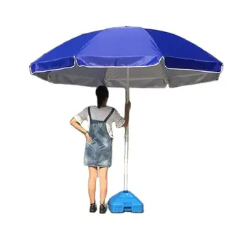Външен сенник чадър за слънце Голям щанд Реклама Персонализиран печат Плаж Сгъваем кръг Сергия Търговска употреба
