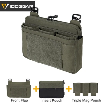 IDOGEAR Тактически DOPE преден капак торбичка w / Mag торбичка кенгуру джоб пълен комплект MC