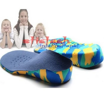by DHL или EMS 100 чифта Деца Деца EVA ортопедични стелки за деца обувки плосък крак арка подкрепа ортотичен Корекция на подложки