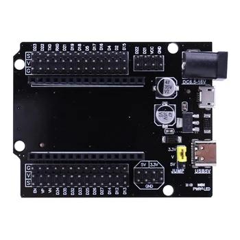 ESP32 Power Board WIFI+Bluetooth-съвместим ESP32 30P DEVKIT V1 Панел за захранване 2 в 1 Двуядрен процесор Ниска консумация на енергия