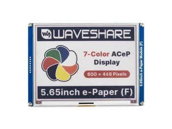 5.65 inç renkli e-kağıt e-mürekkep ekran modülü, 600 × 448 piksel, ACeP 7 renkli, düşük güç tüketimi, geniş görüntüleme