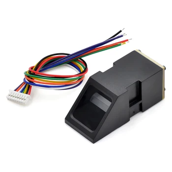 AS608 Сензорен модул за четец на пръстови отпечатъци Оптичен модул за пръстови отпечатъци за Arduino Locks Сериен комуникационен интерфейс