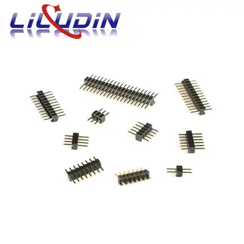 10Pcs 1.27MM 1.27 Pin Header Single Row Male Breakaway PCB Board Connector Pinheader 1 * 2/4/5/6/8/10/12/15-40p 50p За Arduino