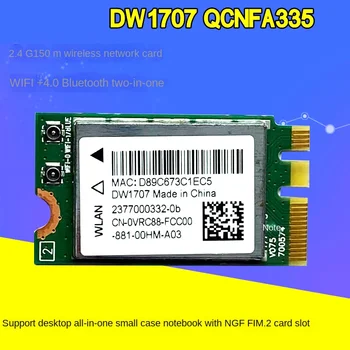 за .2 безжична WIFI WLAN карта за Qualcomm Atheros QCA9565 чип DW1707 0VRC88 QCNFA335 Bluetooth-съвместим 300Mbps 80 QXNF