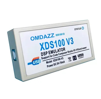 DSP емулатор XDS100-V3 JTAG дебъгер програмист USB2.0 с изолация антистатичен TI-съвместим CCSV10
