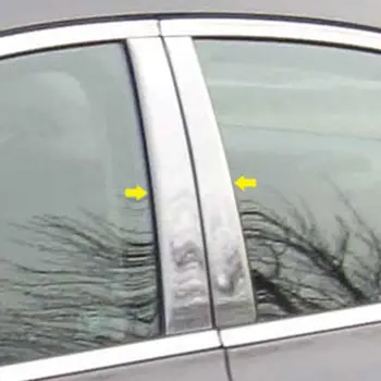Хром прозорец стълб постове подстригване капак врата сребро екстериор стикер Decal годни за Chevrolet Onix 2020 2021 2022 2023