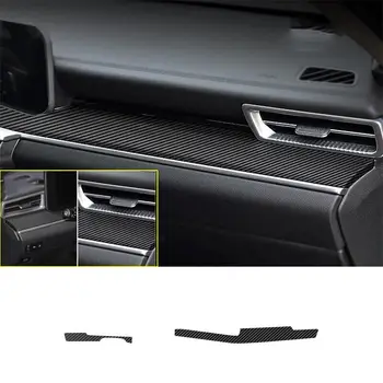 2x Carbon Fiber Console Dashboard Stripe Cover Trim стикер за Kia K5 2021 2022