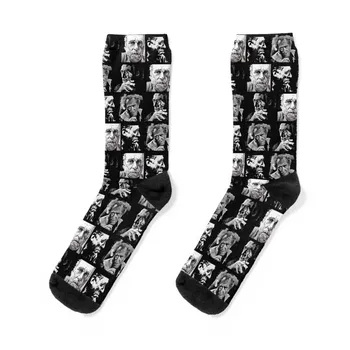 БУКОВСКИ - 4 лица Чорапи Тичане смешни подаръци Търговия на едро Чорапи Мъжки Дамски