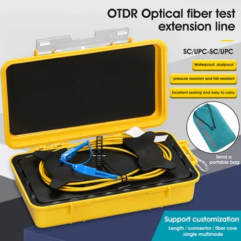 500m 1KM 2km OTDR Blind Zone Eliminator Box Оптичен стартов кабел SC / UPC-SC / UPC SM 1310 / 1550nm Оптични пръстени SC UPC до SC UPC