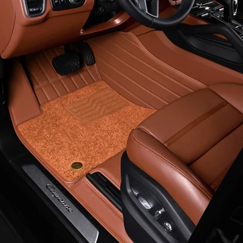 Персонализирани кожени стелки за кола NAPPA за Kia Пиканто Сутрин 2014 2016 2018 2021 Авто килими килими стайлинг интериорни аксесоари