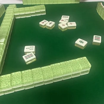 Кристал Уникален шах Mahjong дървени игри на маса преносим парти семейство забавление махджонг тематична тревога Руж къмпинг игри