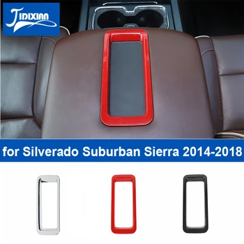JIDIXIAN Car Armrest Box Кутия за съхранение Декорация Cover за Chevrolet Silverado Suburban GMC Sierra 2014-2018 Интериорни аксесоари