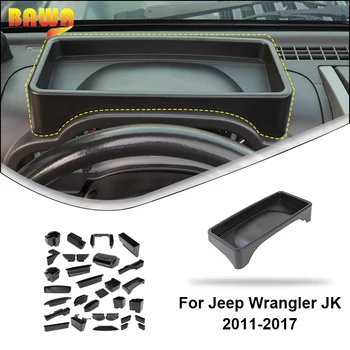 BAWA Car Armrest/Cup Holder/Copilot/Gear/Center Console Storage Box for Jeep Wrangler JK 2007-2010/2011-2017 Аксесоари